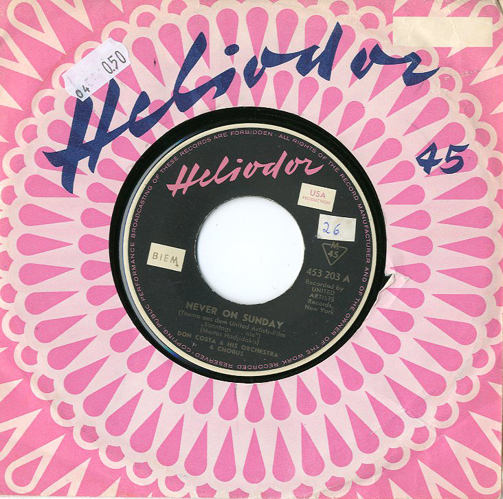 Albumcover Don Costa - Never On Sunday / Theme from "The Unforgiven"